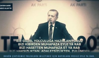 Tüyleri diken diken eden video klip! Başkan Erdoğan böyle dua etti: Bir kez daha zaferle müjdele Ya Rab! .